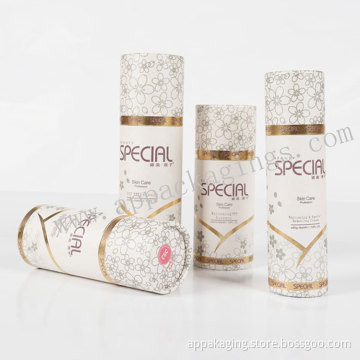 Elegant design small paper tube box cylinder cosmetic paper box